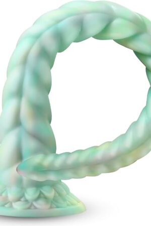 1811" Long Knot Dildo Realistic Liquid Silicone Dildo with Powerful Suction Cup, Thick and Girthy Dildo for Women, Anal Play Prostate Massager Adult Sex Toy for Women Men and Couples