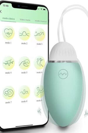 G-spot Stimulator Egg Vibrator Egg APP Remote Control Clitorals Vibrator Women Sex Toys Silicone Massager for Women, Couple Sex Games, with 10 Vibration Modes Waterproof Stimulator (Green)