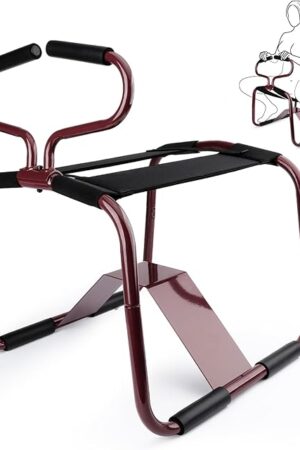Bondage Chair Sex Furniture Bouncing Mount Stools Adult Sex Toy, Sex Love Chair with Handrail Detachable and Convenient Elastic Chair for Position Support, Weightless Position Sex Bench for Couples