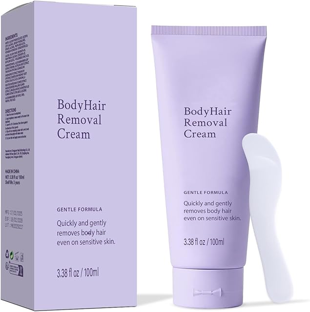 Gentle Body Hair Removal Cream-Pain free Hairs Removal Cream for Sensitive Skin with a Neutral Formula for Hair Removal and Skincare 2-in-1,Durable and Smooth for Men and Women