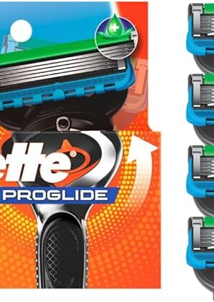 Gillette ProGlide Razor Refills for Men, 4 Razor Blade Refills