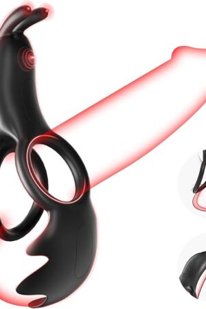 Vibrating Cock Ring Sex Toys - Penis Ring Vibrator, Cafatop Male Sex Toys for Mens Testicles, Women G Spot Clitoral Stimulation, Penis Vibrators Dildo for Longer, Couples Adult Sex Toys & Games