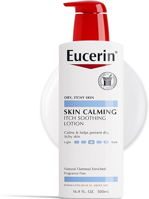 Eucerin Skin Calming Lotion - Full Body Lotion for Dry, Itchy Skin, Natural Oatmeal Enriched - 169 fl oz Pump Bottle
