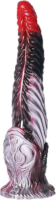 Fantasy Realistic Monsters Dildo, Liquid Silicone Anal Dildo with Serrated Tongue Shape, Monsters Dildos Anal Plug for G Spot Stimulation, Vaginal Anus Prostate Massage Adult Sex Toy for Men Women (M)