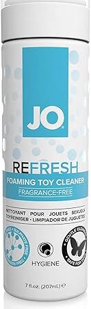 JO Refresh Foaming Toy Cleaner ? Fragrance Free Hygienic Foaming Toy Cleaner for All Materials ? 7 fl oz