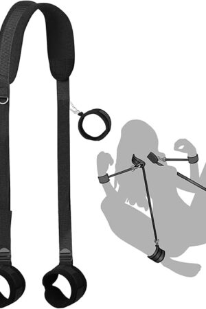 Adjustable Bondage Gear & Accessories for Couples SM Games Play Sex Toys for Couples BDSM Sex Swing Bed Neck to Wrist Bondage Restraints Set - Bed Restraints Wrist Thigh Leg Cuffs