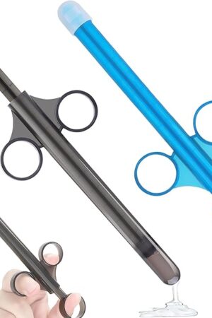 2PCS Lube Applicator Syringe for Sex Doll Male Masturbators Anal Lube Backdoor Play, 10ml Lubricant Injector Syringes Reusable, Pocket Pussy Vagina Anus Lube Shooter for Men Couples