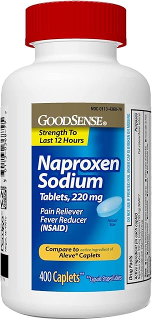GoodSense Naproxen Sodium Tablets, 220 mg, 400 Count