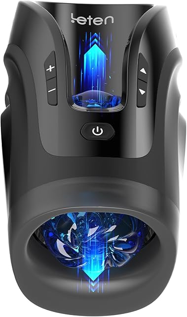 Lenten Cannon King Pro Mini Masturbator Sex Toy for Men Blowjob Simulator with 10 Thrusting & Sucking & 3D Textured Channel Male Pleasure Automatic Realistic Stroker Auto Masturbation Device Machine