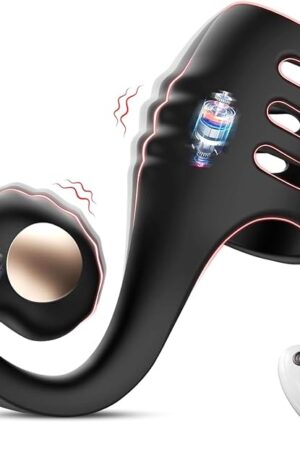 Couples ' Penis Vibrator Ring - Snail - Shaped Sleeve with 10 Vibration Modes, Remote Control MW10028