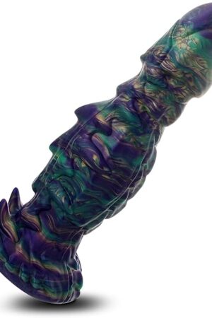 984" Huge Thick Monster Dildo Fantasy Anal Sex Toy,Soft Silicone Realistic Animal Dragon Cock Wolf Dog Knot Penis,G Spot Stimulator Clit Prostate Massager Suction Cup Masturbator for Women Men Couple