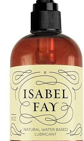 Isabel Fay Natural Water Based Personal Lubricant for Sensitive Skin, No Parabens, No Glycerin, 8 oz