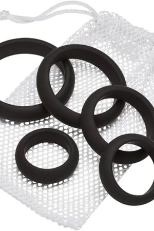 Comfort Cock Rings Band with Flat Back Design 5 Pack