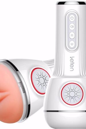 Blowjobsex Machine for Male Auto Masturbator - Electric Pocket Stroker Pleasure Devices with 10 Sucking & 10 Vibrating Mode & Voice, Leten Masturbation Cup Penis Suction Rechargeable Discreet Sex Toys