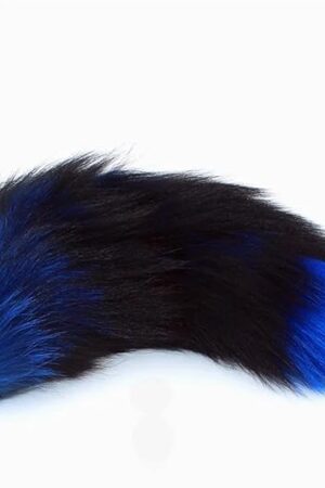 Generic Fox Tail Anal Plug Silicone Anal Sex Toys Butt Plug Sex Games Role Play Cosplay Toys Plug Drop Shipping(Blue,M Plug 3.4cm)