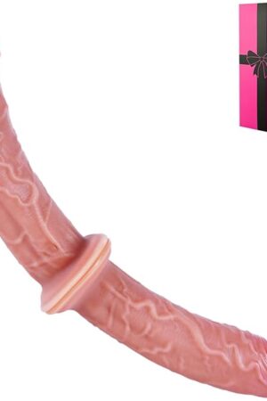 11 * 12" Double Headed Small Dildo Lifelike Penis for Beginner, 2 * 6" Slim Thin Double Sided G-spot Dildos Set with Suction Cup, Soft Liquid Silicone Realistic Anal Dildo Sex Toy for Gays Lesbians