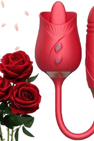 Generic Rose Adult Tool 2024 Women Toys, 10 Lick Waterproof Gifts Automatic Electric Adult Toys Machine USB Rechargeable Purple Roses B^181, Red