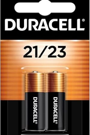 Duracell 21/23 12V Battery, 2 Count (Pack of 1), 21/23 12 Volt Alkaline Batteries, Long-Lasting for Key Fobs, Garage Door Openers, Alarm Sensors, and More