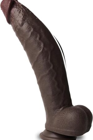 12 Inch Huge Thick Big Black Dildo - Realistic BBC Dildo for Women Men Gay, Soft Dual Density Silicone Dildos with Suction Cup, XXL Large Massive Dildos for Anal Vagina, Adult Sex Toys & Games