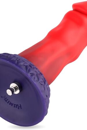 Hismith 836" Smooth Silicone Dildo with KlicLok System, 63" Insert-able Length Dong - Fireflow, M Size, Fantasy Series (Red)