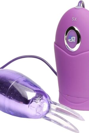 5 Function Ribbidy Rabbit Egg Bullet Vibe, Purple
