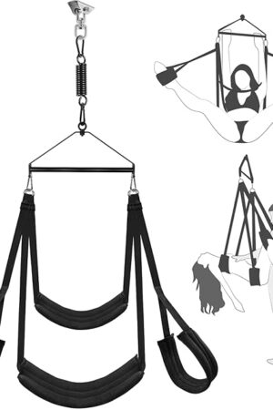 360 Degree Sex Swing for Adults Couple Sex Toys Comfortable Adult Sex Restraining Set Adult Tools Bondage Restraints BDSM Set Adjustable Straps for Couples Lovers