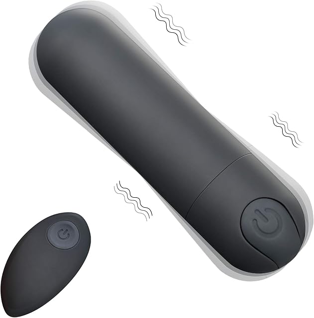 FST Bullet Vibrator Remote Control, 10 Powerful Modes G Spot Clitoris Stimulator for Travel Waterproof Quiet Mini Vaginal Massager for Women