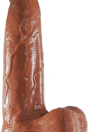 2.76" Diameter Huge Thick Dildo Sex Toy,12.5Inch Big Realistic Anal Dildo Penis with Strong Suction Cup for G Spot and Anal Play Lifelike XL Giant Dildos Sex Toys for Women Men Gay(Brown)