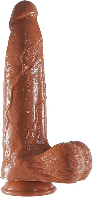 2.76" Diameter Huge Thick Dildo Sex Toy,12.5Inch Big Realistic Anal Dildo Penis with Strong Suction Cup for G Spot and Anal Play Lifelike XL Giant Dildos Sex Toys for Women Men Gay(Brown)