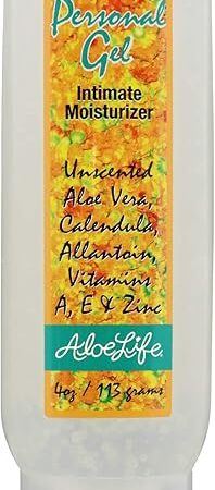 Aloe Life - Personal Gel, Intimate Moisturizer, Organic Aloe Cream, Silky & Non-Staining Formula, Perfect For Menopause, Burn Treatment, Protects & Moisturize Skin, Skincare Gel, Fragrance-Free (4 oz)