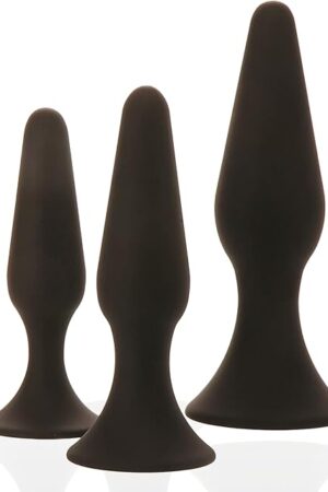 Adam & Eve Booty Boot Camp Anal Training Kit, Set of 3 Silicone Trainer Butt Plug Dildos, Waterproof Anal Plugs with Flared Suction Cup Bases, Great with Our Water Based Lube