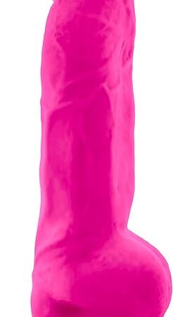 Eden Adult Sex Toys - Realistic Dual Density Dildo 10 Inch - Flexible Girthy Shaft Thick Dildo with Suction Cup - Lifelike Big Penis for Vaginal, G-spot & Anal Stimulation - Men Women Couples - Pink