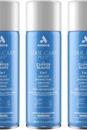 ANDIS Cool Care Plus Clipper Lubricating Spray 5-In-1 3 x CL-12750