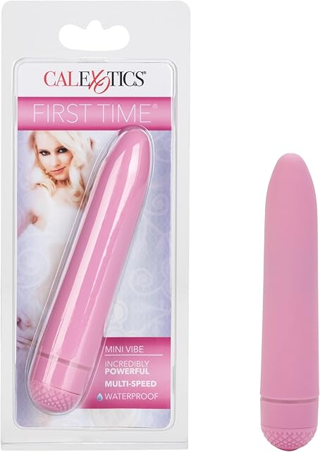 CalExotics First Time Mini Vibrator - Waterproof Sex Toys for Couples - Adult Women Vibe Massager - Pink