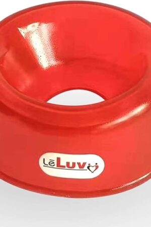 LeLuv Single Red TPR Sleeve Large Opening -Inside Diameter 1.4", Outside 2.6" - for Penis Pump Cylinders Sized 1.75"-2.25"