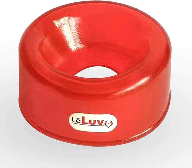 LeLuv Single Red TPR Sleeve Large Opening -Inside Diameter 1.4", Outside 2.6" - for Penis Pump Cylinders Sized 1.75"-2.25"