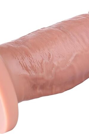Hismith 743" Dual-Density Silicone Extra Huge Dildo, 661" Insertable Lenght Realistic Penis with KlicLok System, Thick Dong for Women and Couple - Amazing Series
