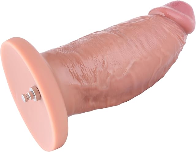 Hismith 743" Dual-Density Silicone Extra Huge Dildo, 661" Insertable Lenght Realistic Penis with KlicLok System, Thick Dong for Women and Couple - Amazing Series