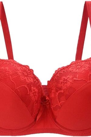 Lace Bra for Womens Full Coverage Underwire Bras Padded Underwear