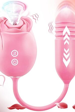 2024 Rose Vibratoer Stimulator Licking Sucking Silent Multi Frequency Stick Women's Gift F091110