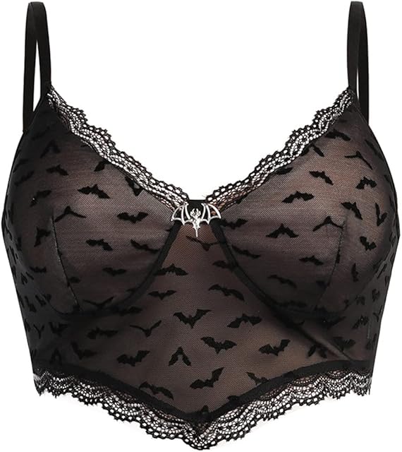 Black Tank Tops for Women Gothic Prints Crop Top Sexy Emo Clothes V Neck Camis Summer Streetwear