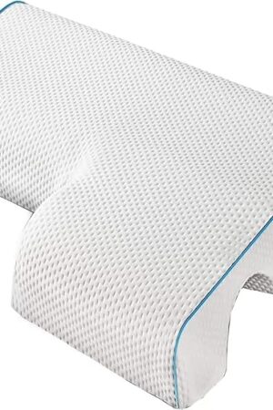 Arched Cuddle Pillow,Couples Pillow with Slow Rebound and Breathable Memory Foam,Couple Cuddle Sleep Pillow for Anti Pressure Hand (Left)