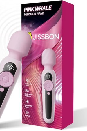 Huge Vibrator Magic Wand Massager LCD Display Pink Whale Waterproof Clitoral Stimulator Vibrators for Women with 56 Pleasure Modes Female Wand Vibrator Adult Sex Toys