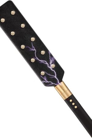 Electric Shock Leather Paddle BDSM Props sm Torture Equipment sm Supplies Leather Beat Training Hand Beat BDSM Electric Shock Beat Ass SM Adult Sex Toys BDSM Adult Fetish Slaves Couple Sex Toys