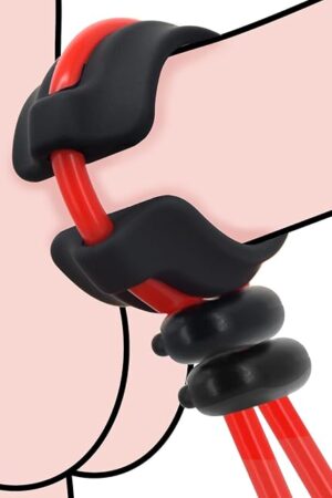 Adjustable Penis Ring with 2 Buckles - Silicone Cock Ring for Erection Enhancing Long Lasting Stronger -Men Sex Toy for Sex Game