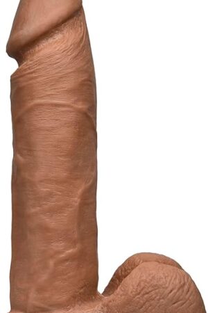 Doc Johnson Vac-U-Lock - The Realistic Dildo - 8 Inch ULTRASKYN - F-Machine and Harness Compatible - for Adults Only, Caramel