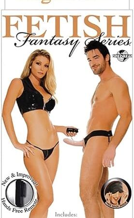 Fetish Fantasy Series for Him or Her Vibrating Hollow Strap-On - Flesh
