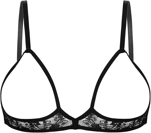 Women Bandage Bra Elastic Cage Bra Lace Lingerie Sexy Openwork Bustier Open Cup Push Up Bra