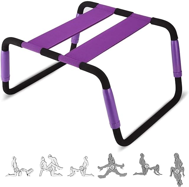 Generic Sex Position Enhancing Bench for Couples, Adjustable Height and Angle (Black)