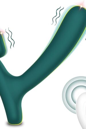 Clitoral G-spot Anal Prostate Vibrator - 2 in 1 Vibrating Vaginal Massager Stimulator with 10 Vibration Mode, Remote Control Rechargeable Butt Plug Adult Sex Toys for Women Men Couple & Beginners